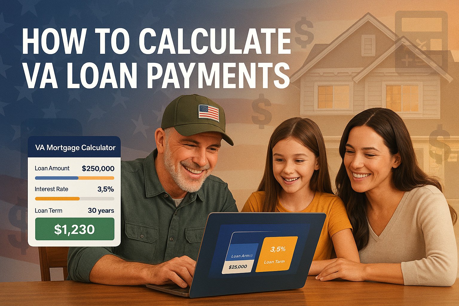 how to calculate VA loan payments